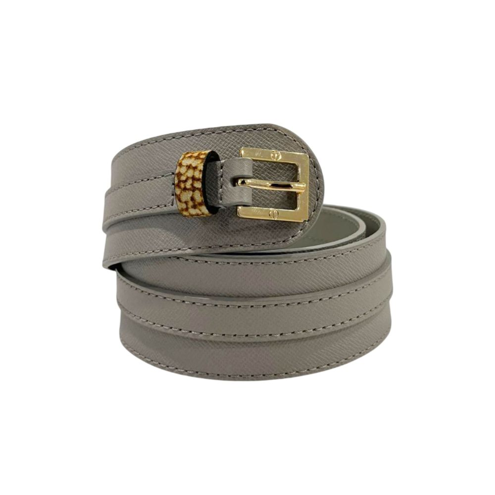 Borbonese Grey Genuine Leather Women's Belt | Regal Royce