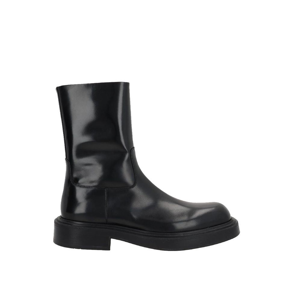 Salvatore Ferragamo Black Calfskin Ankle Boots | Regal Royce
