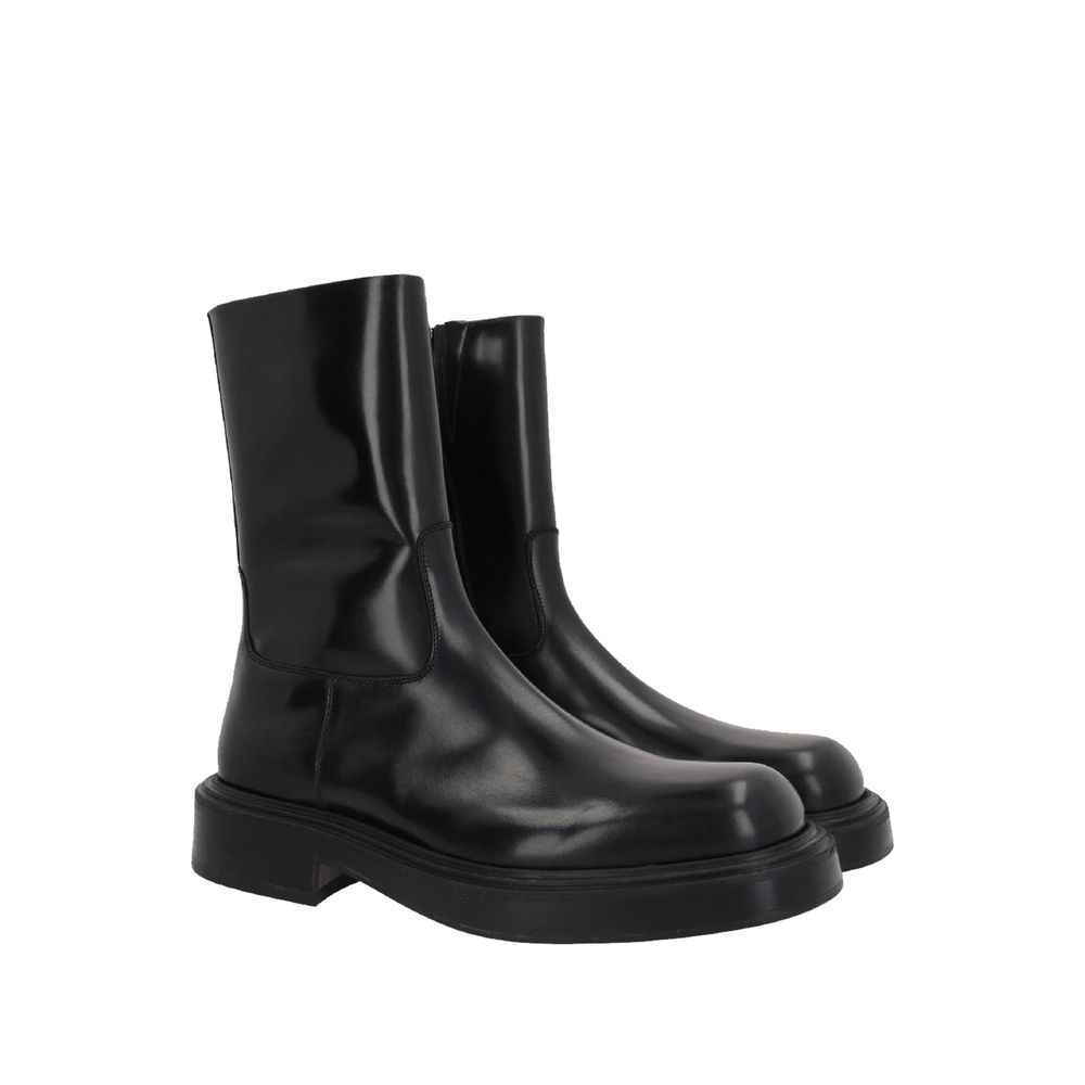 Salvatore Ferragamo Black Calfskin Ankle Boots | Regal Royce
