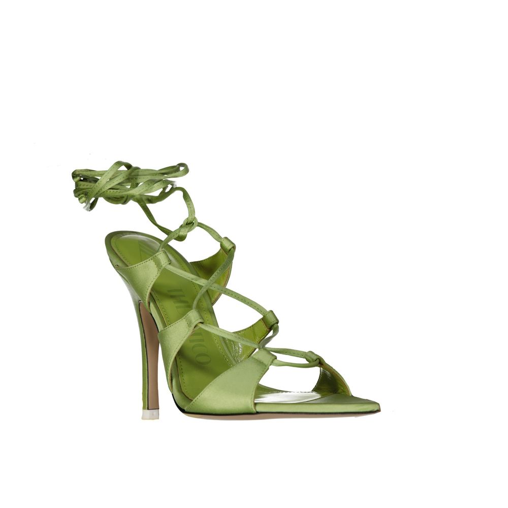 The Attico Bicolor Silk Stiletto Heel Sandals | Regal Royce