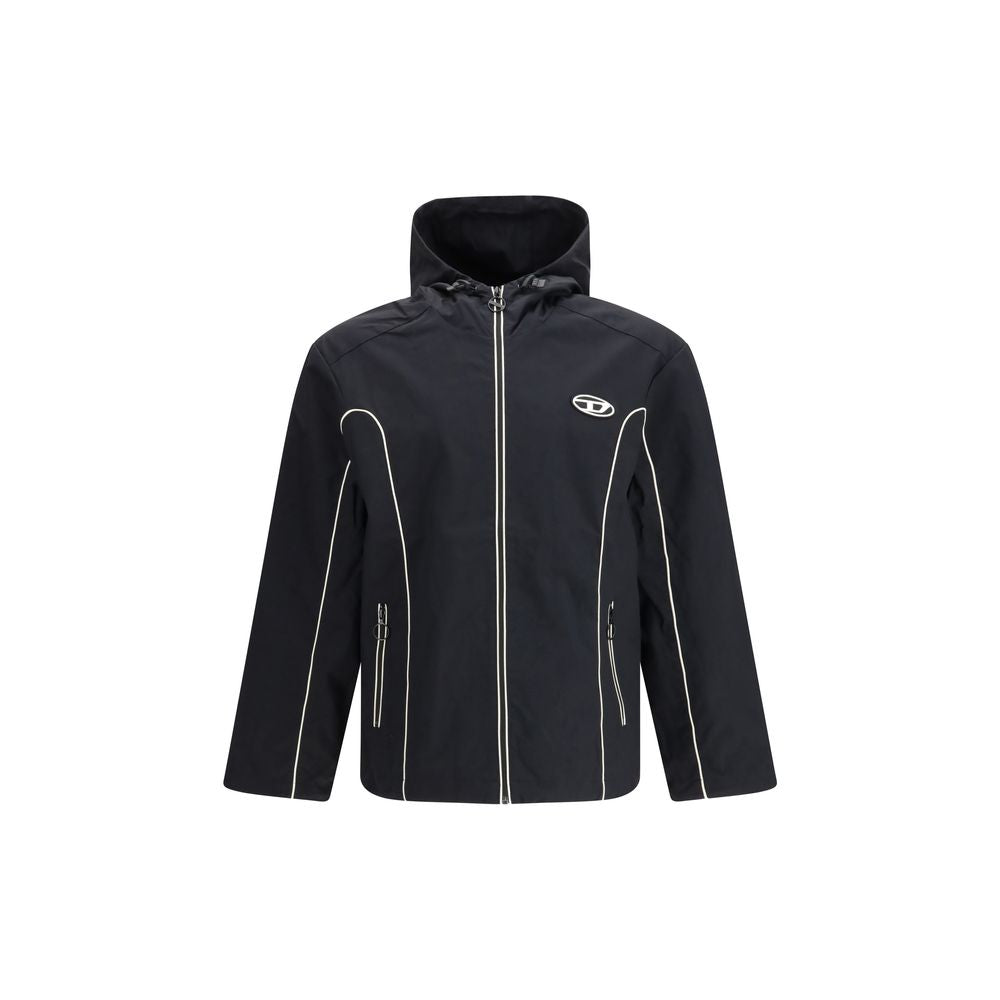 Diesel Black Polyamide Shell Jacket | Regal Royce
