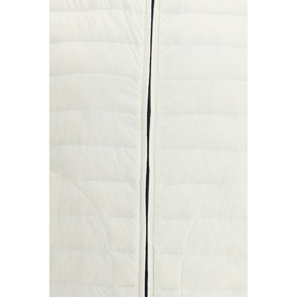 Herno White Polyamide Sleveless Jacket | Regal Royce