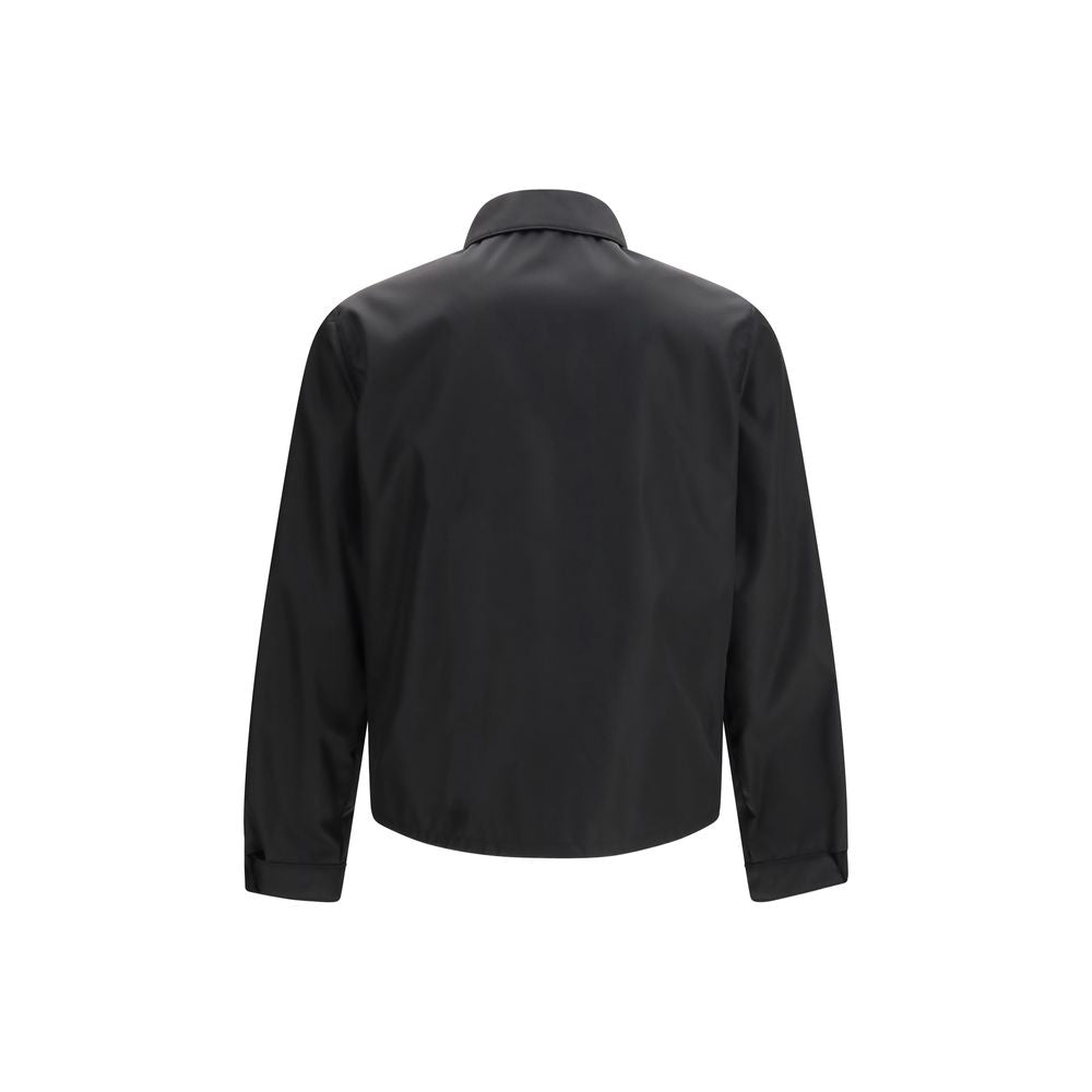 Prada Black Recycled Polyamide Full-Length Jacket | Regal Royce