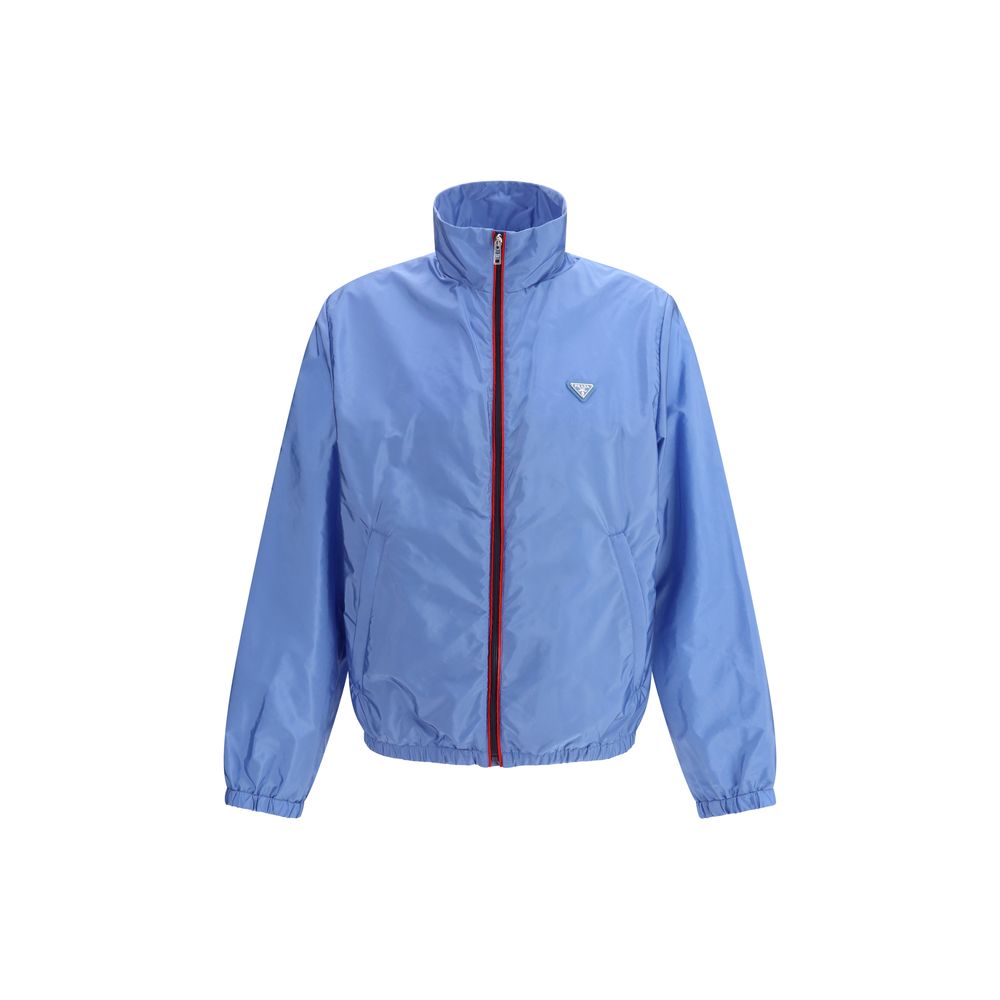Prada Light Blue Recycled Polyamide Shell Jacket | Regal Royce
