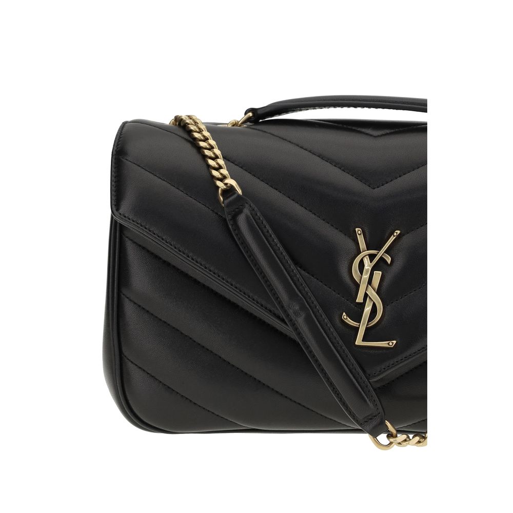 Saint Laurent Black Calf Leather Bos Taurus Shoulder Bag | Regal Royce