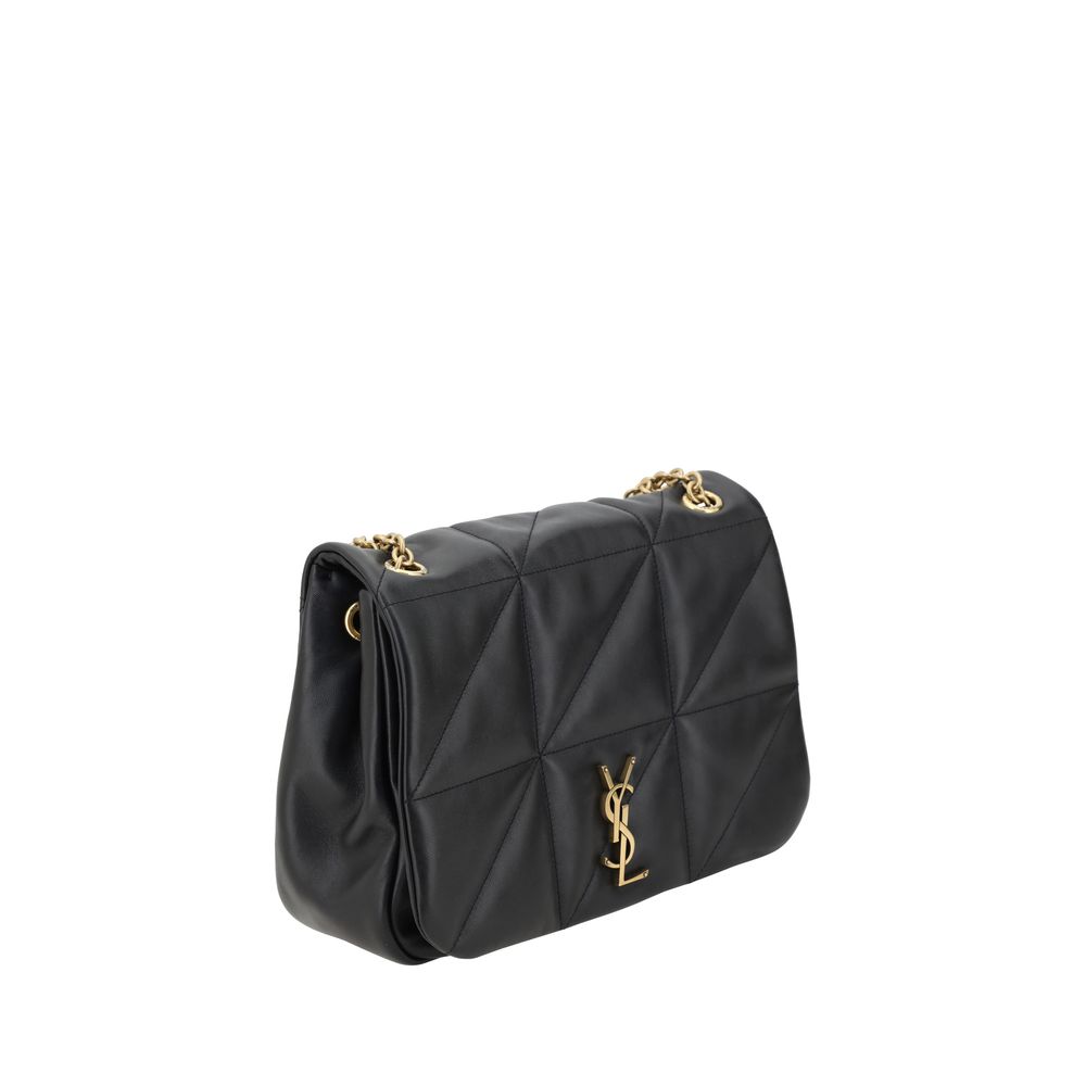 Saint Laurent Black Calf Leather Bos Taurus Shoulder Bag | Regal Royce