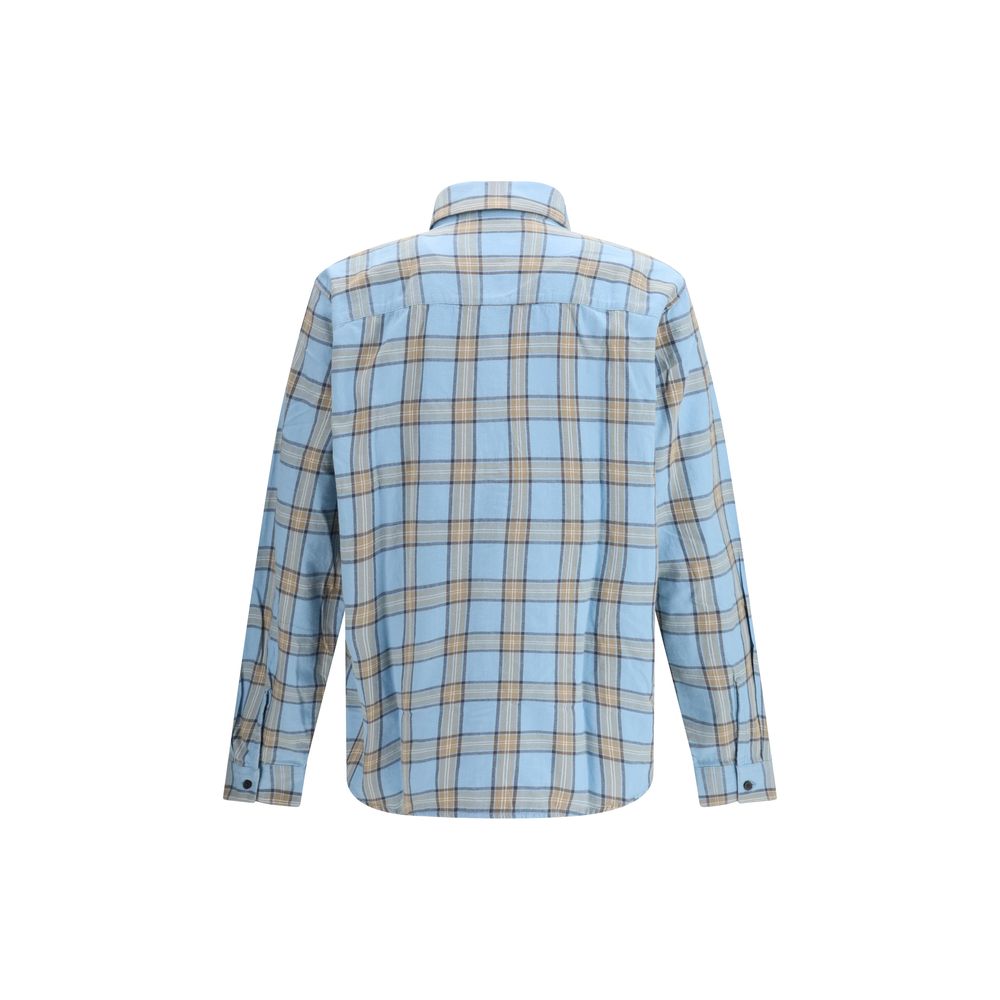 Diesel Light Blue Cotton Pattern Shirt | Regal Royce