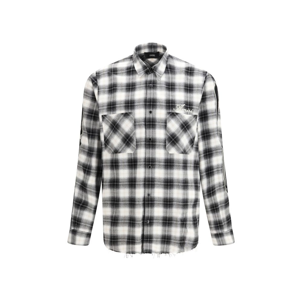 Amiri Black Cotton Pattern Shirt | Regal Royce