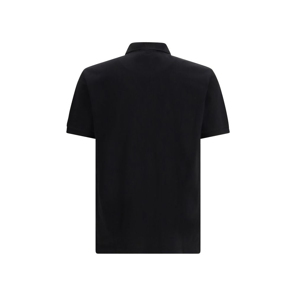 Stone Island Black Cotton Polo Shirt | Regal Royce
