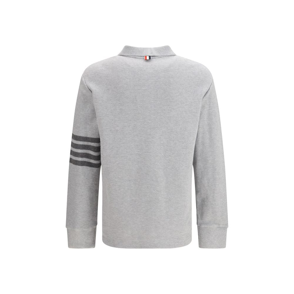 Thom Browne Gray Cotton Polo Shirt | Regal Royce