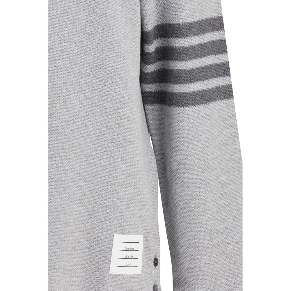 Thom Browne Gray Cotton Polo Shirt | Regal Royce