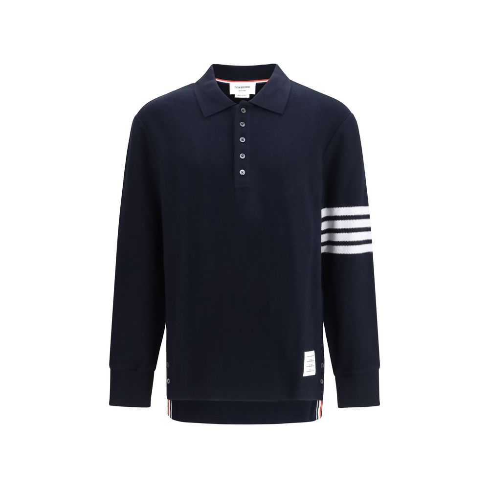 Thom Browne Blue Cotton Polo Shirt | Regal Royce