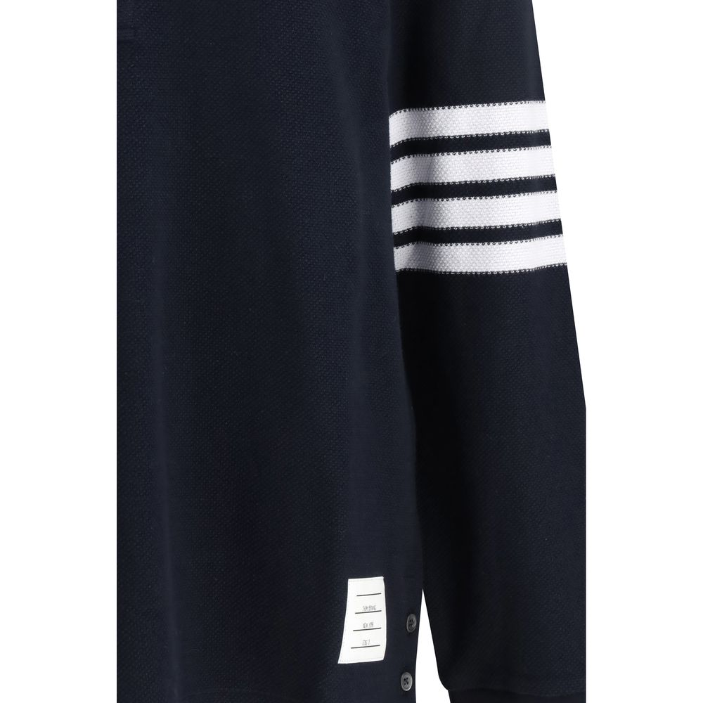 Thom Browne Blue Cotton Polo Shirt | Regal Royce