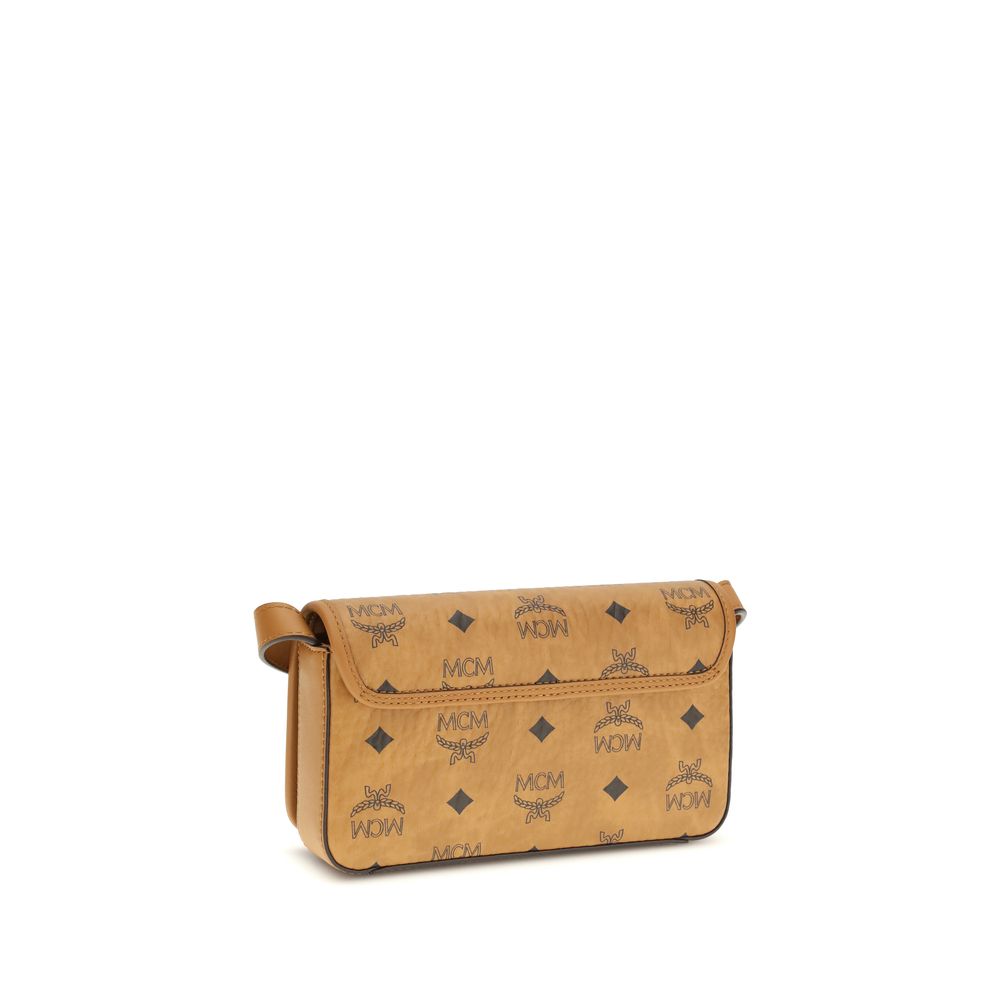 MCM Beige Fabric Shoulder Bag | Regal Royce