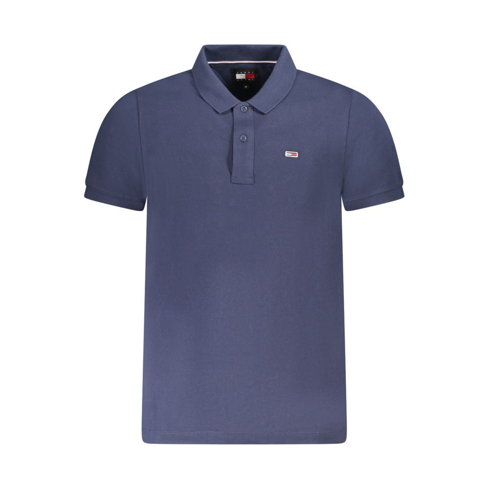 Tommy Hilfiger Blu Cotton Men Polo Shirt | Regal Royce