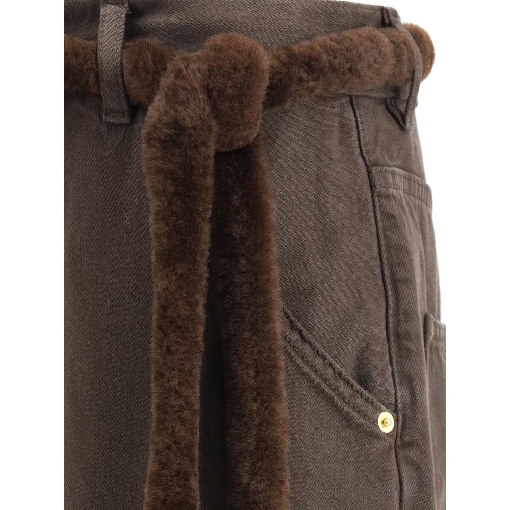 Darkpark Brown Cotton Casual Pants | Regal Royce