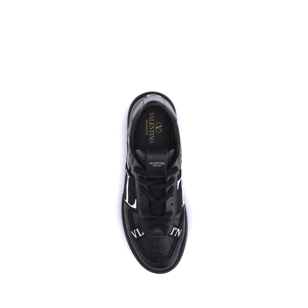 Valentino Garavani Black Rubber Low Top Sneakers | Regal Royce