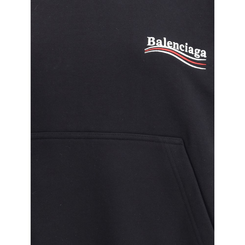 Balenciaga Black Cotton Sweatshirt | Regal Royce