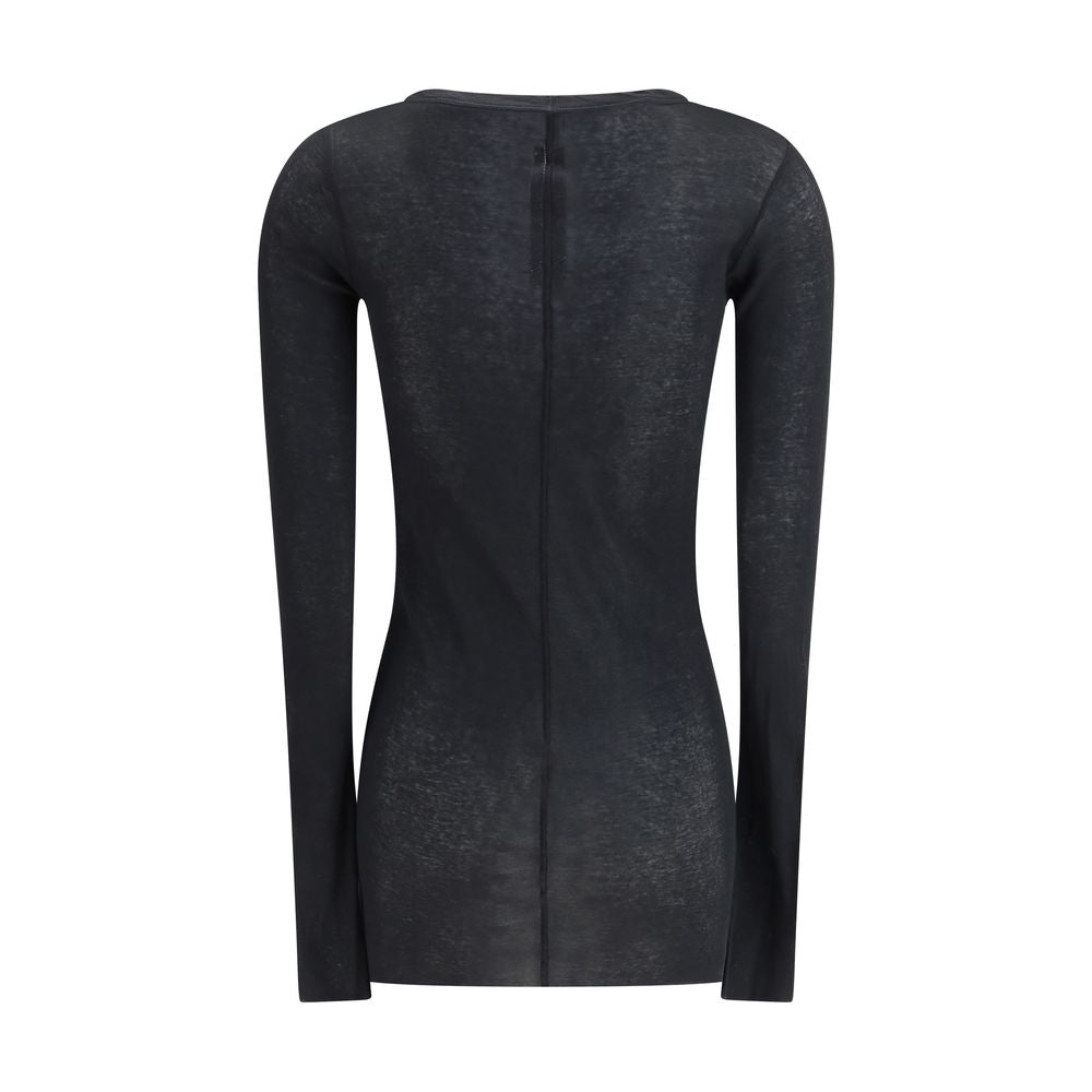 Rick Owens Black Cotton Longsleeve Shirt | Regal Royce