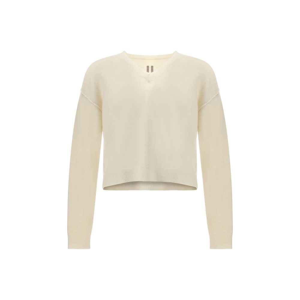 Rick Owens White Alpaca Vicugna Pacos Sweatshirt | Regal Royce