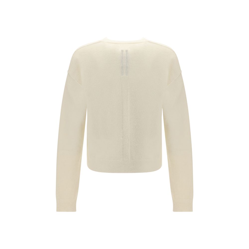 Rick Owens White Alpaca Vicugna Pacos Sweatshirt | Regal Royce