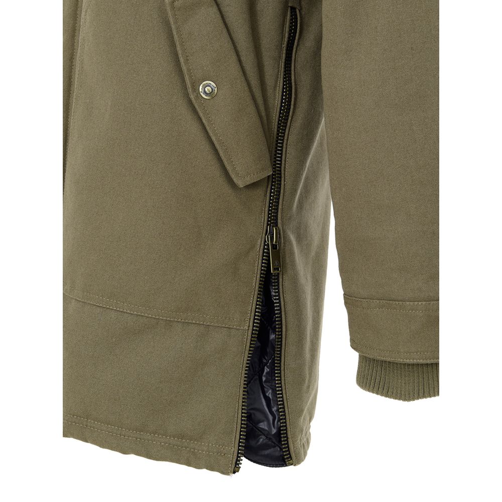 Moose Knuckles Green Cotton Parka | Regal Royce