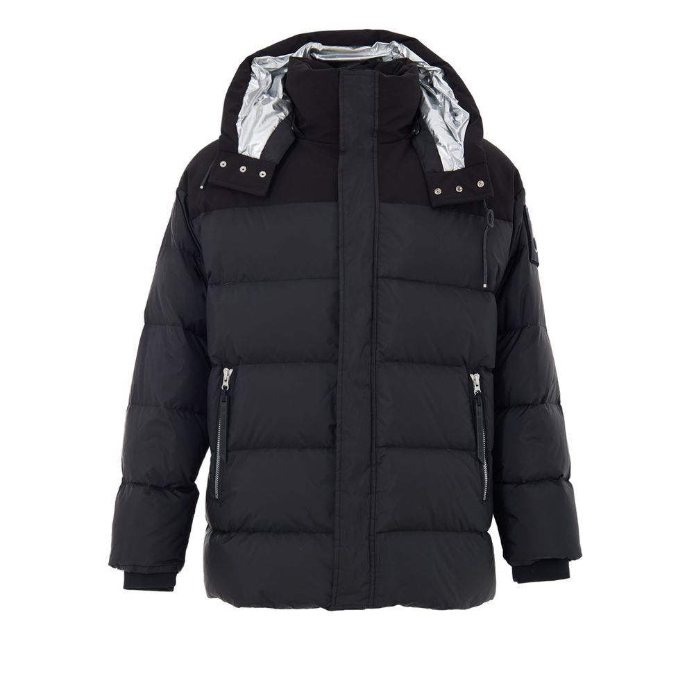 Moose Knuckles Black Nylon Jackets And Coat | Regal Royce