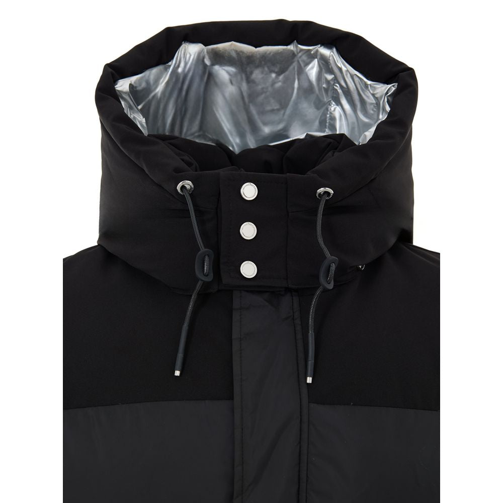 Moose Knuckles Black Nylon Jackets And Coat | Regal Royce