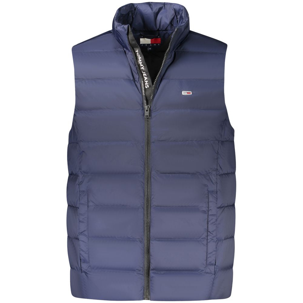 Tommy Hilfiger Blue Nylon Men's Sleeveless Jacket | Regal Royce