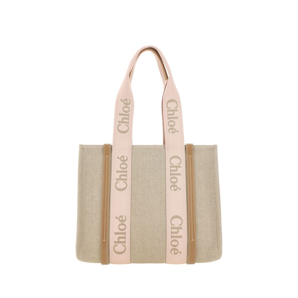 Chloé Brown Linen Shoulder Bag | Regal Royce