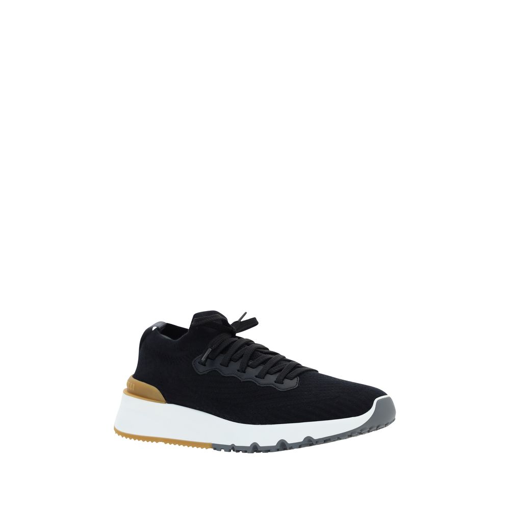 Brunello Cucinelli Black Rubber Athletic Sneakers | Regal Royce