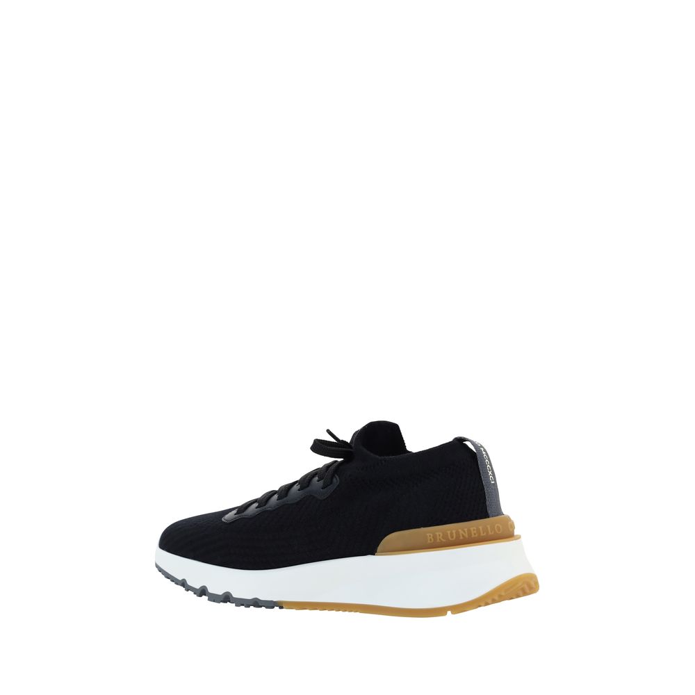 Brunello Cucinelli Black Rubber Athletic Sneakers | Regal Royce