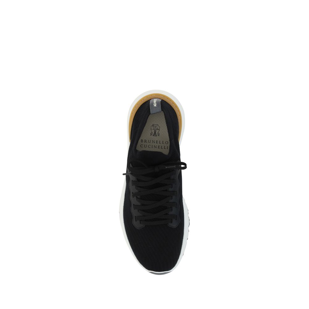 Brunello Cucinelli Black Rubber Athletic Sneakers | Regal Royce