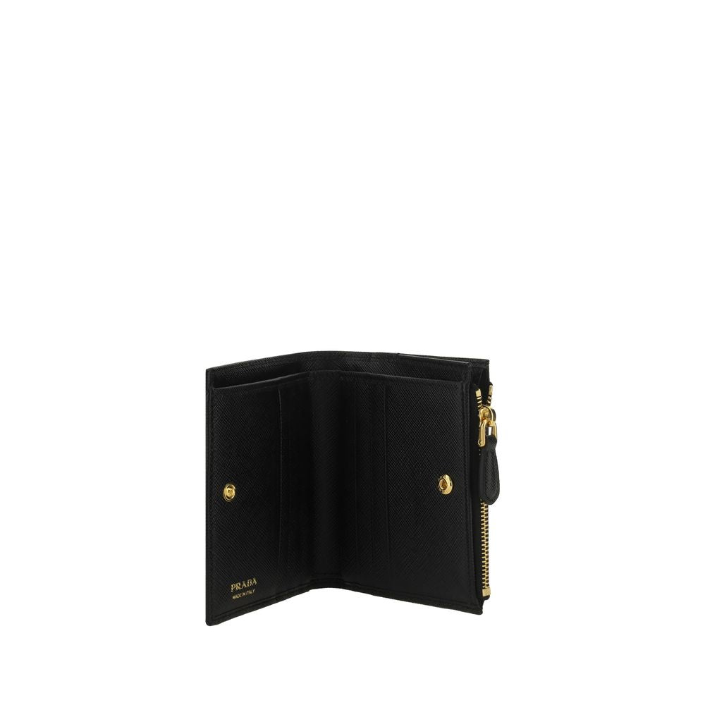 Prada Black Calf Leather Bos Taurus Wallet | Regal Royce