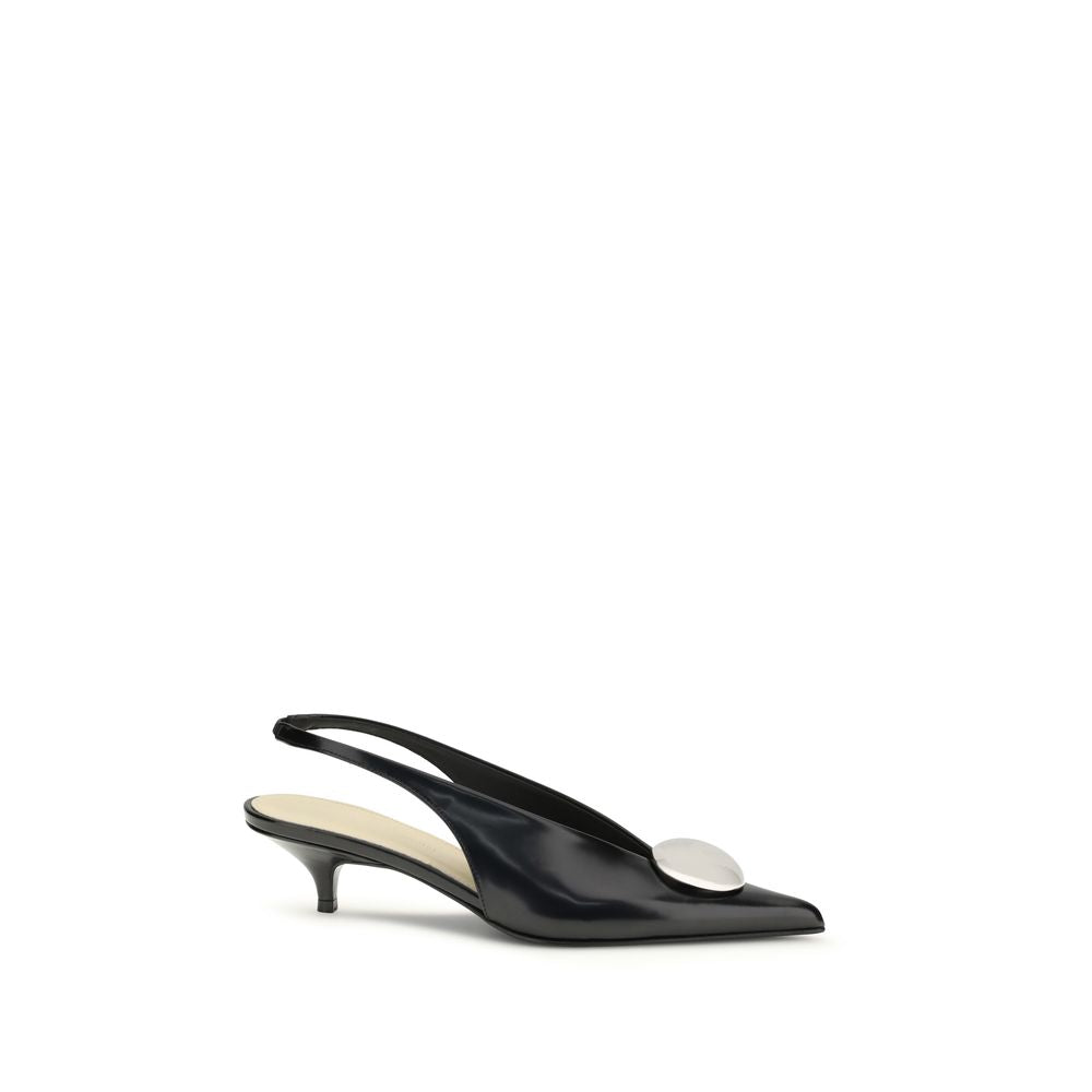 Proenza Schouler Black Calf Leather Bos Taurus High Heel Pumps | Regal Royce