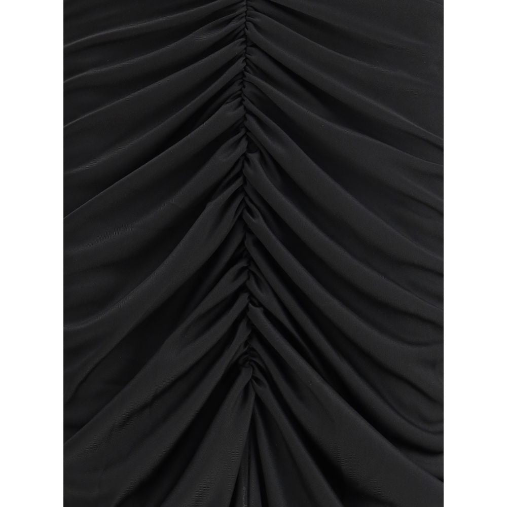 The Andamane Black Acetate Casual Dress | Regal Royce