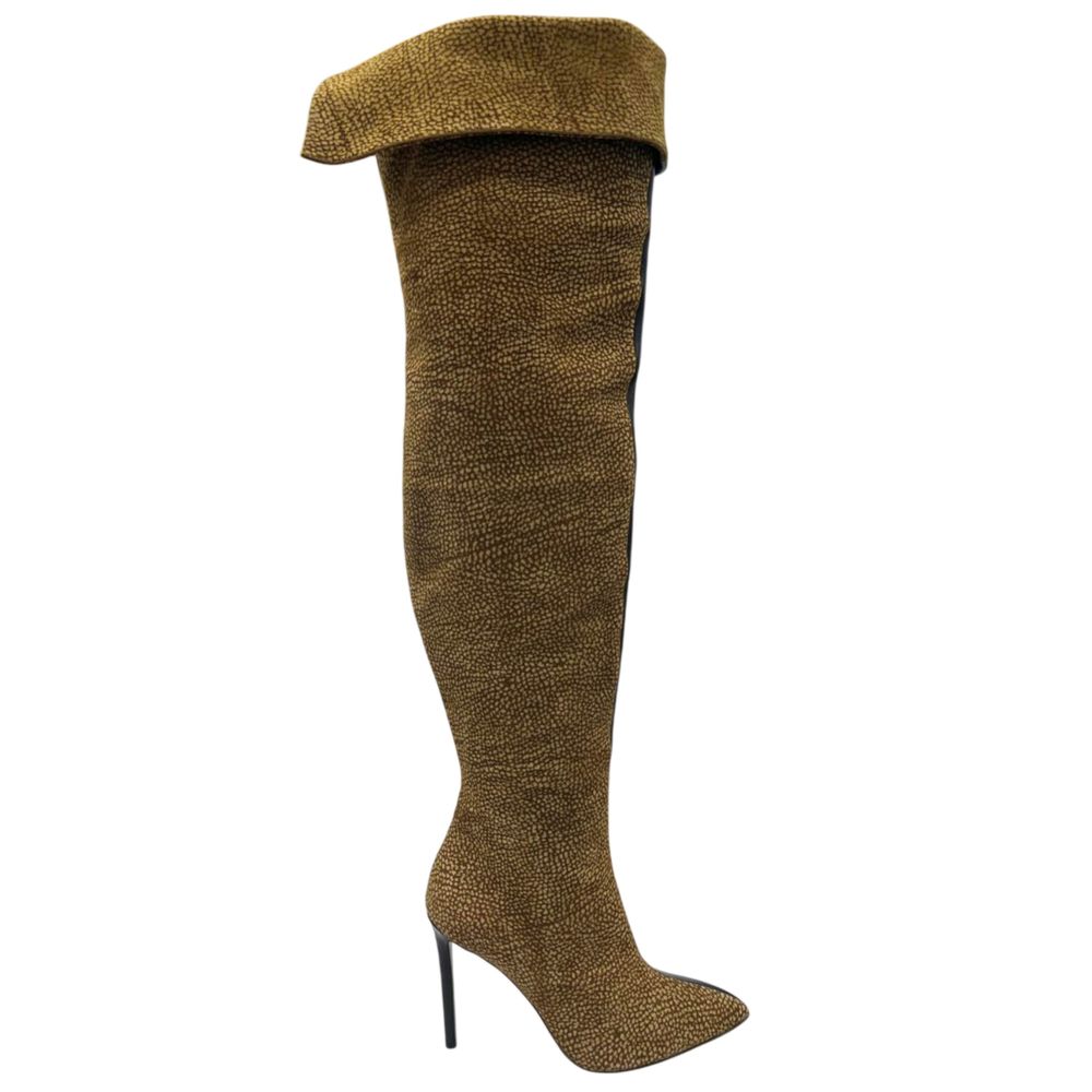 Borbonese Beige Leather Women Boot | Regal Royce