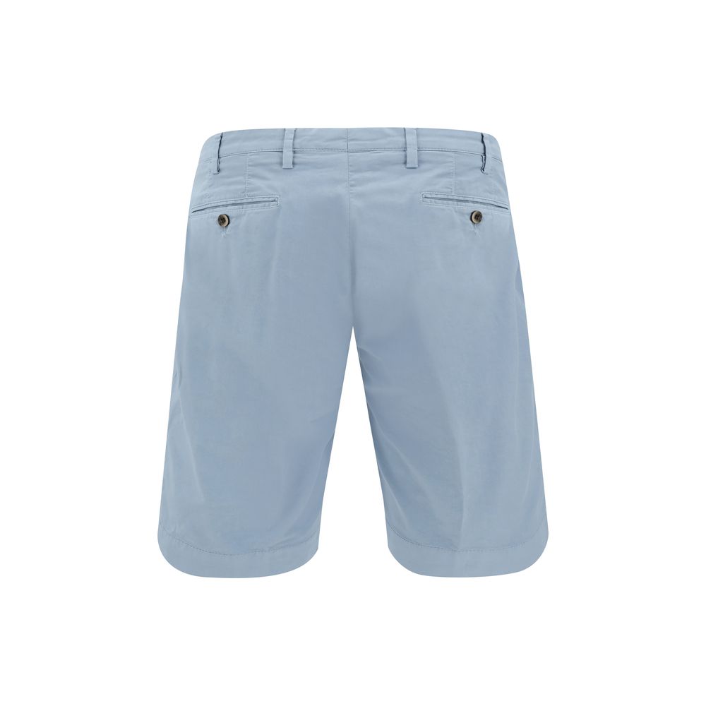 Germano Light Blue Cotton Bermuda Shorts | Regal Royce
