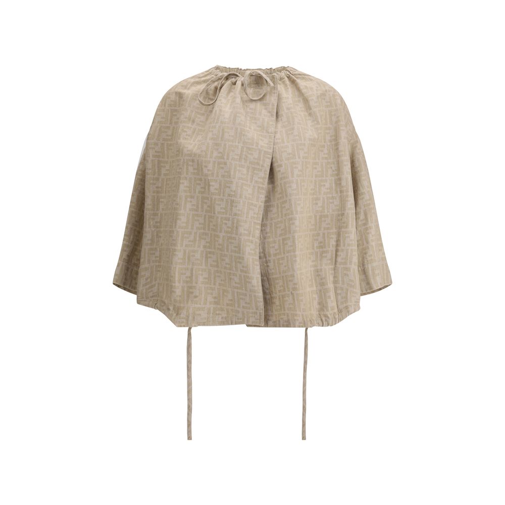 Fendi Beige Cotton Cloacks | Regal Royce