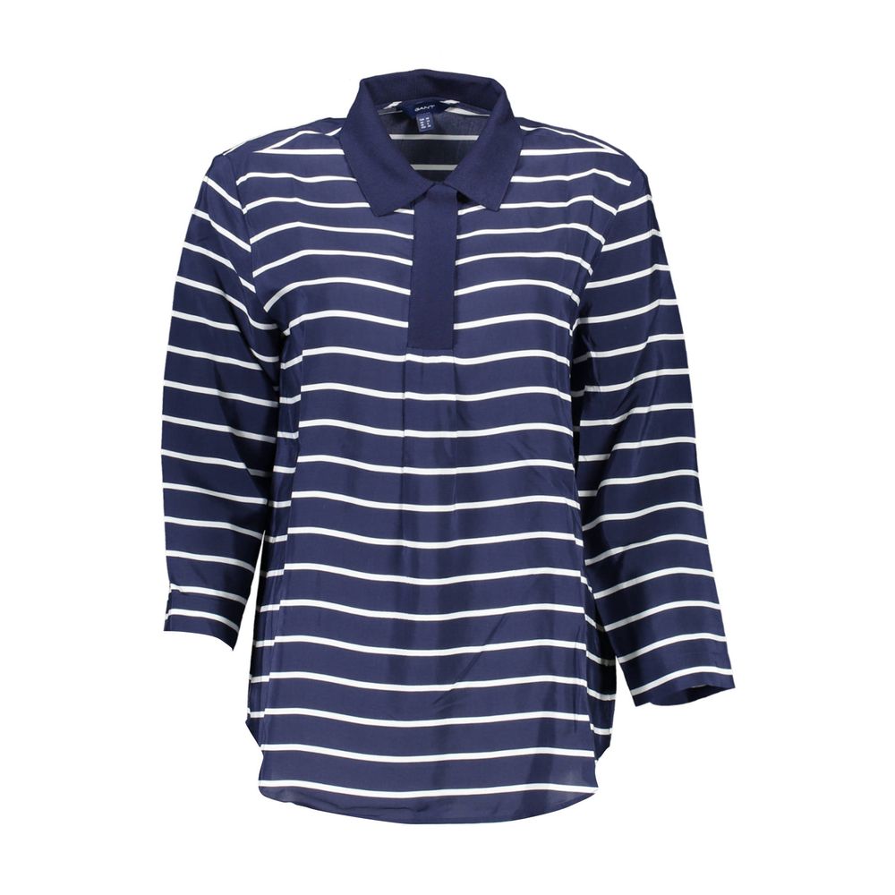 Gant Blue Viscose Women Polo Shirt | Regal Royce