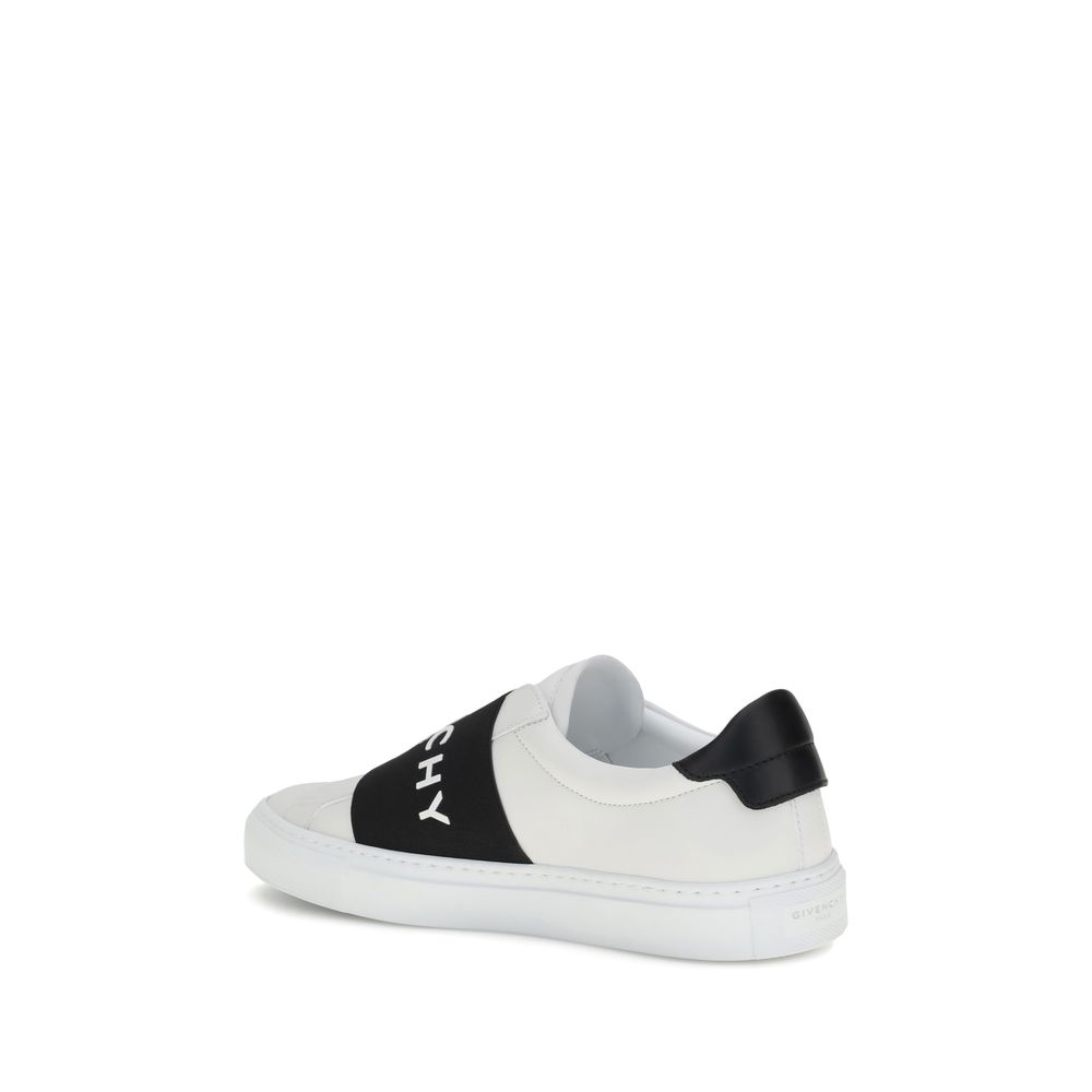 Givenchy White Calf Leather Bos Taurus Low Top Sneakers | Regal Royce