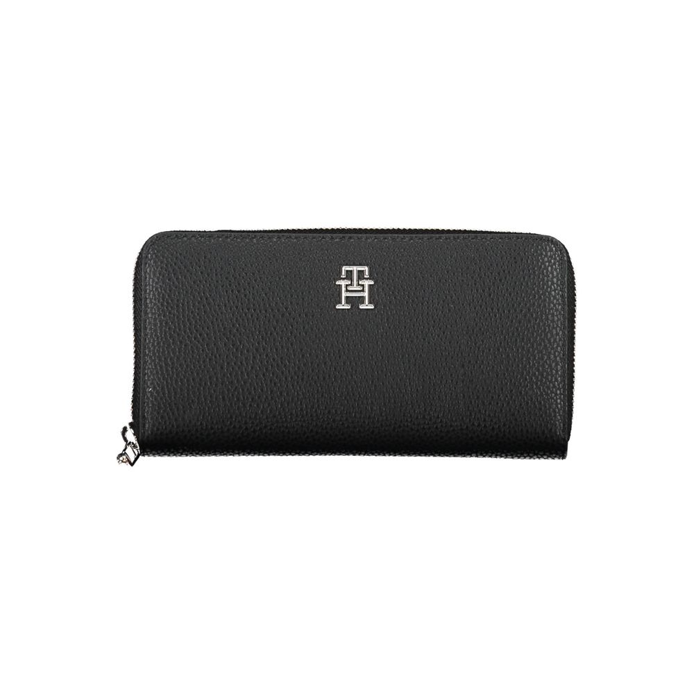 Tommy Hilfiger Black Polyethylene Women Wallet | Regal Royce