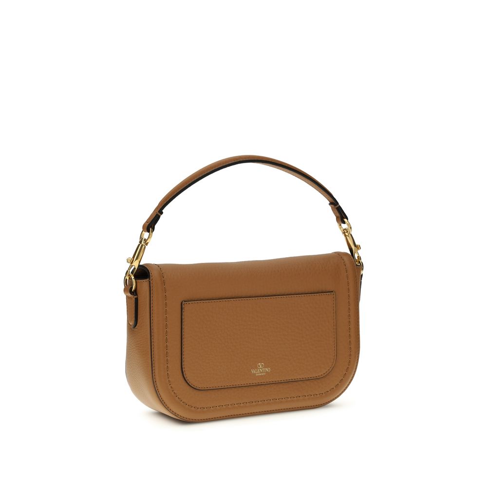 Valentino Garavani Beige Calf Leather Bos Taurus Shoulder Bag | Regal Royce
