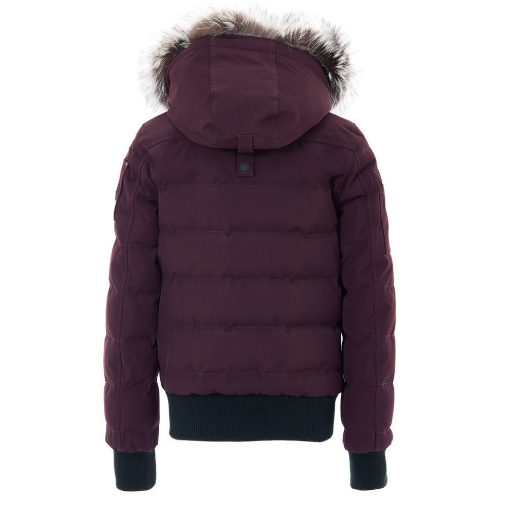 Moose Knuckles Purple Cotton Bomber | Regal Royce