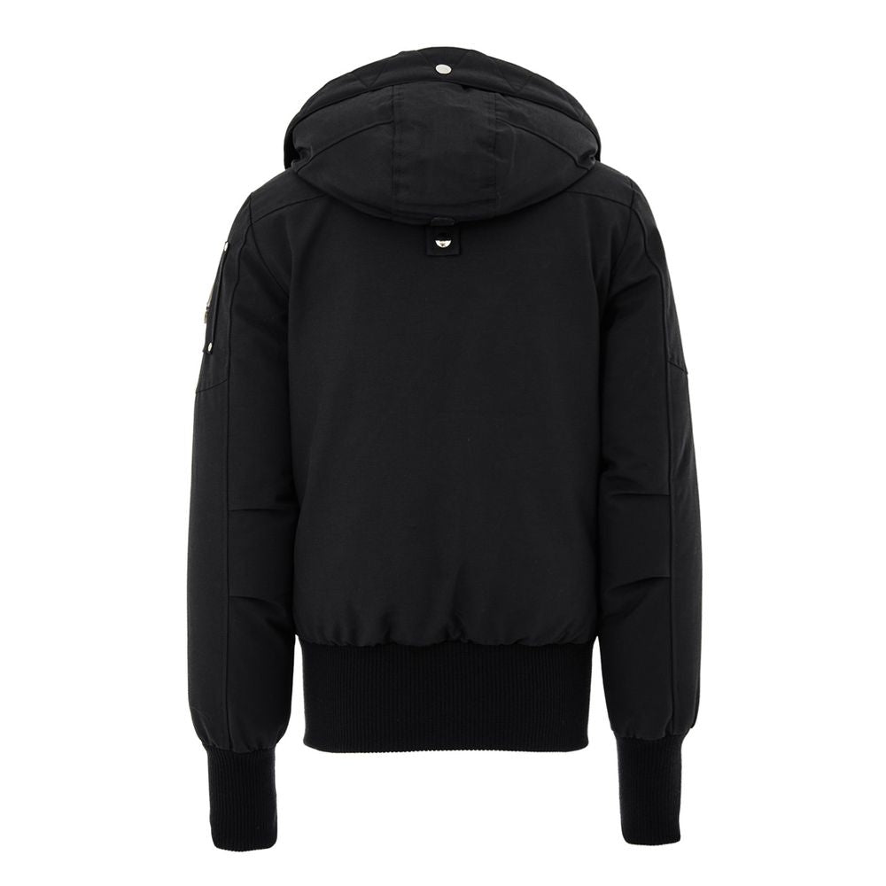 Moose Knuckles Black Nylon Bomber | Regal Royce
