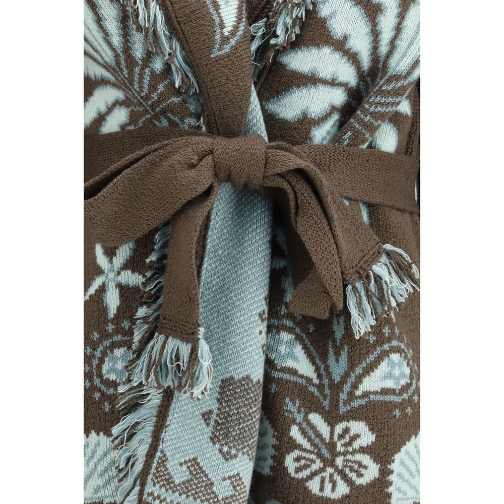 Alanui Brown Wool Cardigan | Regal Royce