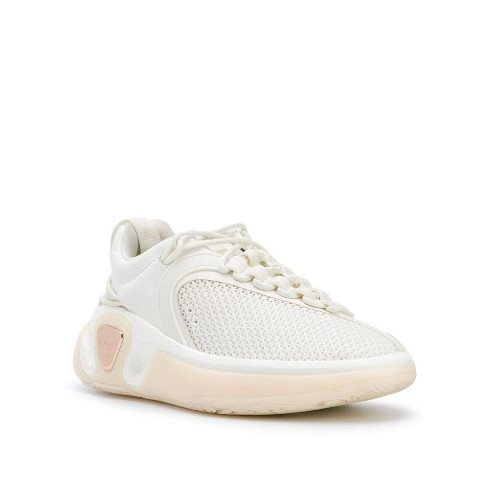 Balmain White Fabric Athletic Sneakers | Regal Royce