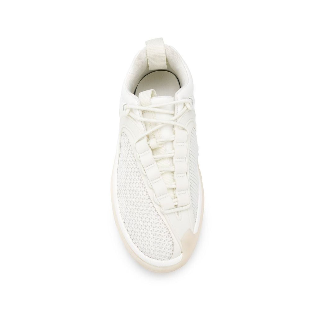 Balmain White Fabric Athletic Sneakers | Regal Royce
