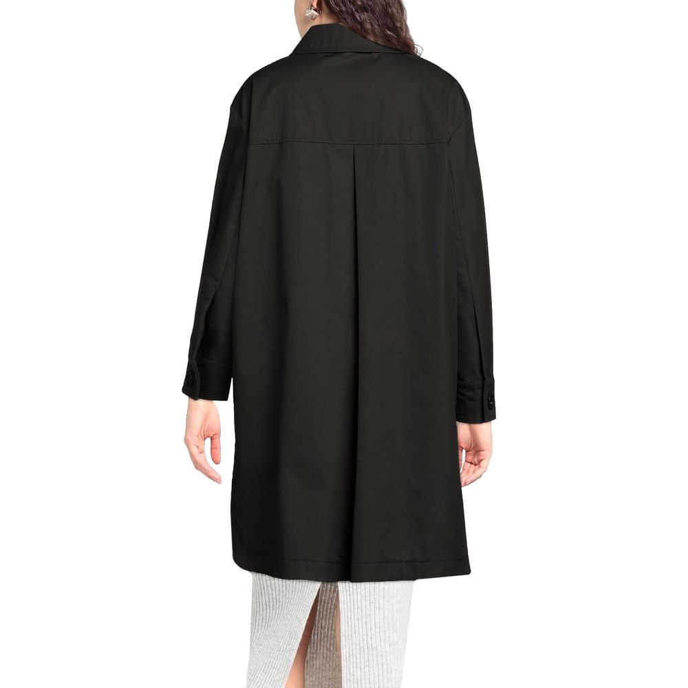 Herno Black Cotton Parka | Regal Royce