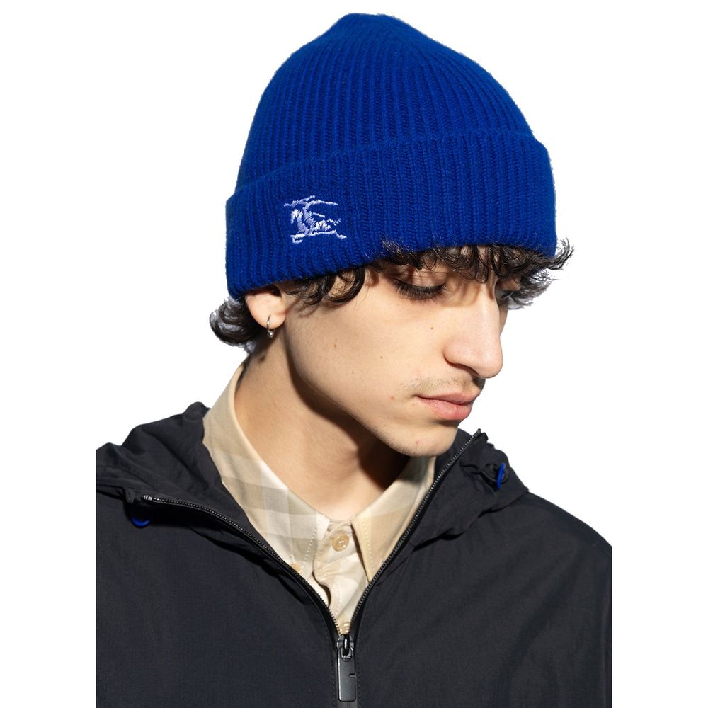 Burberry Blue Cashmere Beanie | Regal Royce